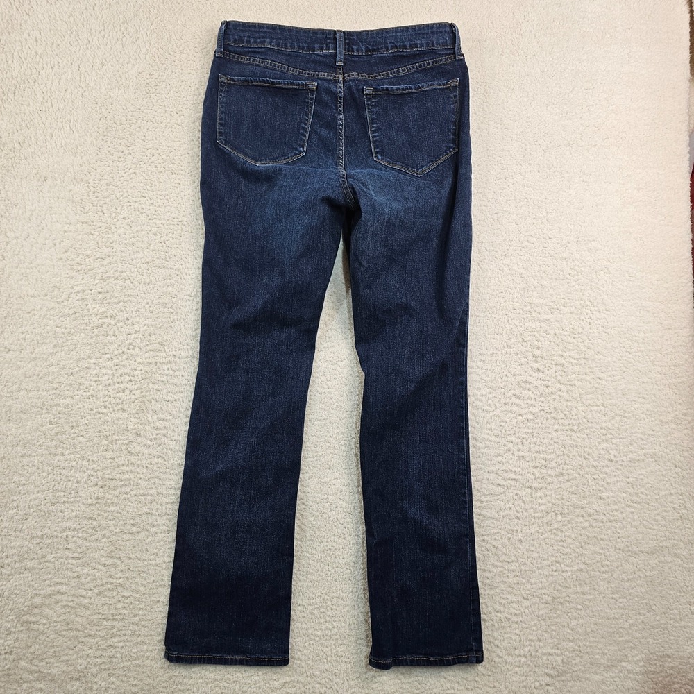 NYDJ Jeans Women's 14 Blue Med Wash Straight Leg High Rise Lift Tuck Technology - Picture 2 of 16